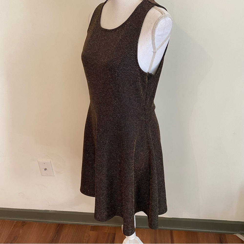 Altar’d State Sparkle Metallic Fit & Flare Mini Dress Size Large - Picture 3 of 8